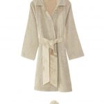 Soft cotton халат + тапочки ROSE карамельный