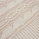 Tivolyo home LUNA вязаный плед бежевый