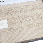 Tivolyo home LUNA вязаный плед бежевый