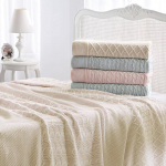 Tivolyo home LUNA вязаный плед бежевый