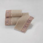 SOFT COTTON БАННОЕ ПОЛОТЕНЦЕ LALEZAR БЕЖЕВЫЙ