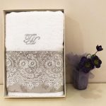 TIVOLYO HOME ARREDO DANTELLI ПОЛОТЕНЦЕ КОРИЧНЕВЫЙ