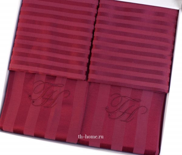 Постельное белье New Jacquard бордовый Tivolyo