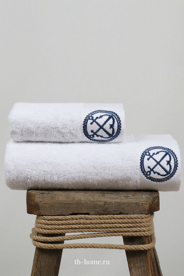 Ecocotton Route Erkek Beyaz 2’li Havlu Seti