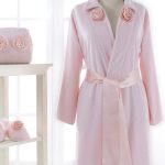 Soft cotton халат + тапочки ROSE карамельный